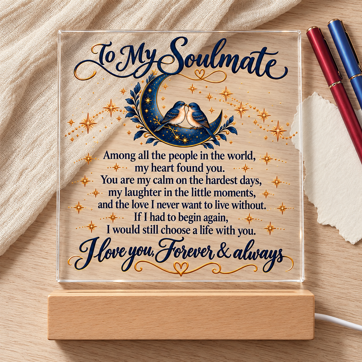 Acrylic Square Plaque – Soulmate Plaque 3540 x 3186 (1)