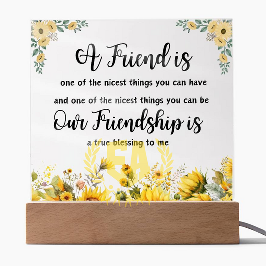 For A Friend | Acrylic Message Plaque