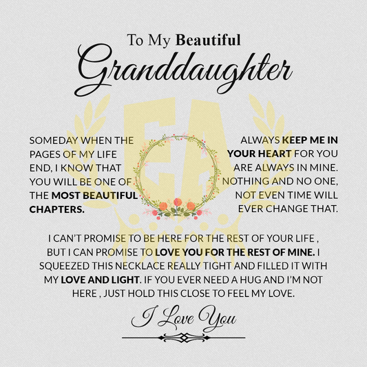 To My Beautiful Granddaughter | "Someday When the Pages"