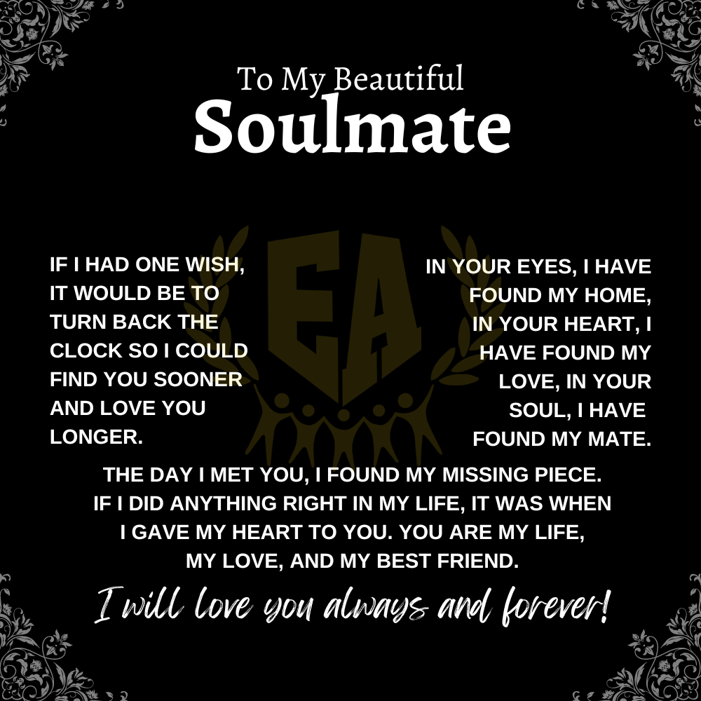 To My Beautiful Soulmate | I Will Love You, Always & Forever