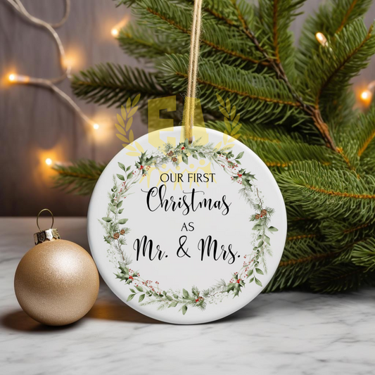 Ornaments | Our First Christmas as Mr. & Mrs.