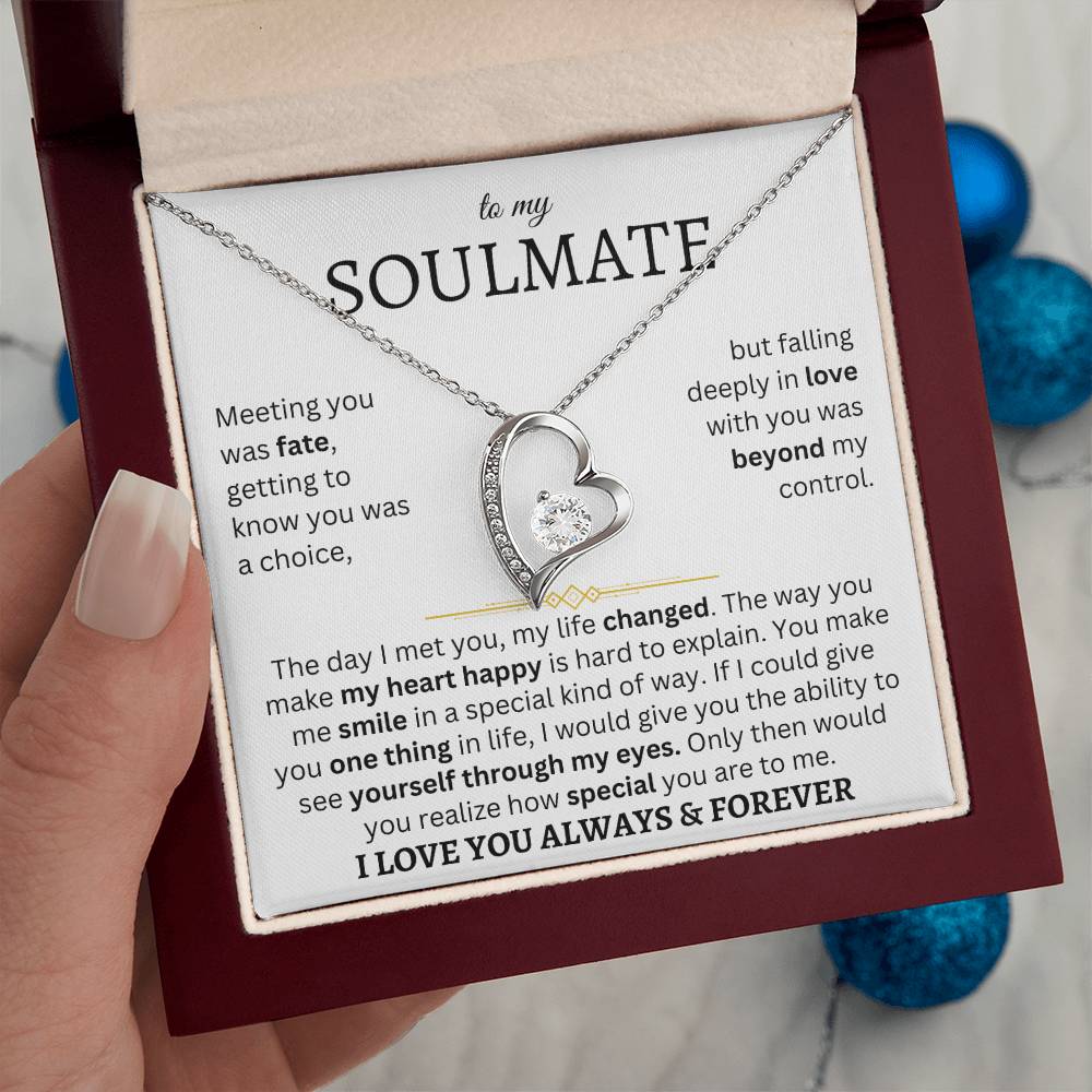 To My Soulmate | One Thing In Life | Forever Love Necklace