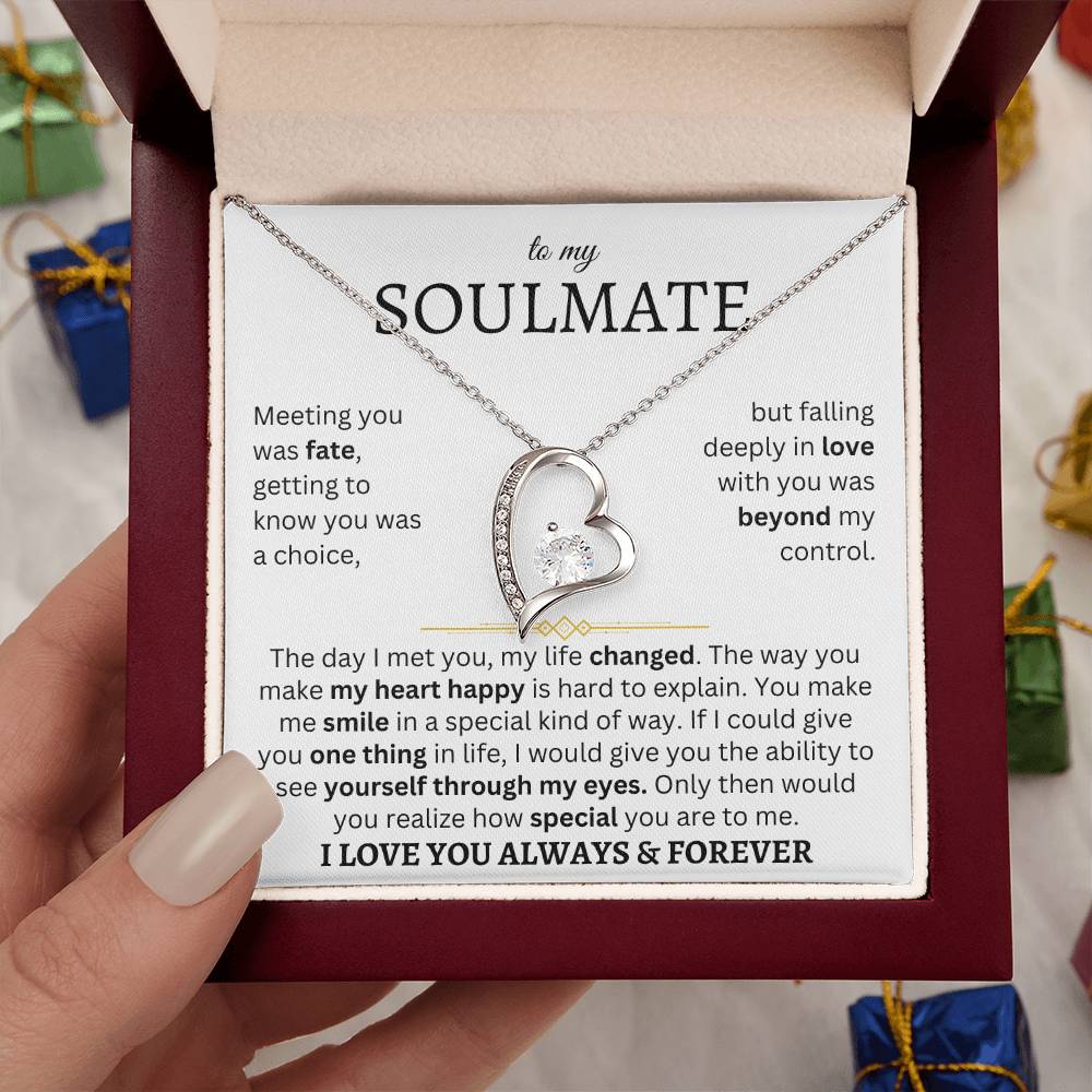To My Soulmate | One Thing In Life | Forever Love Necklace