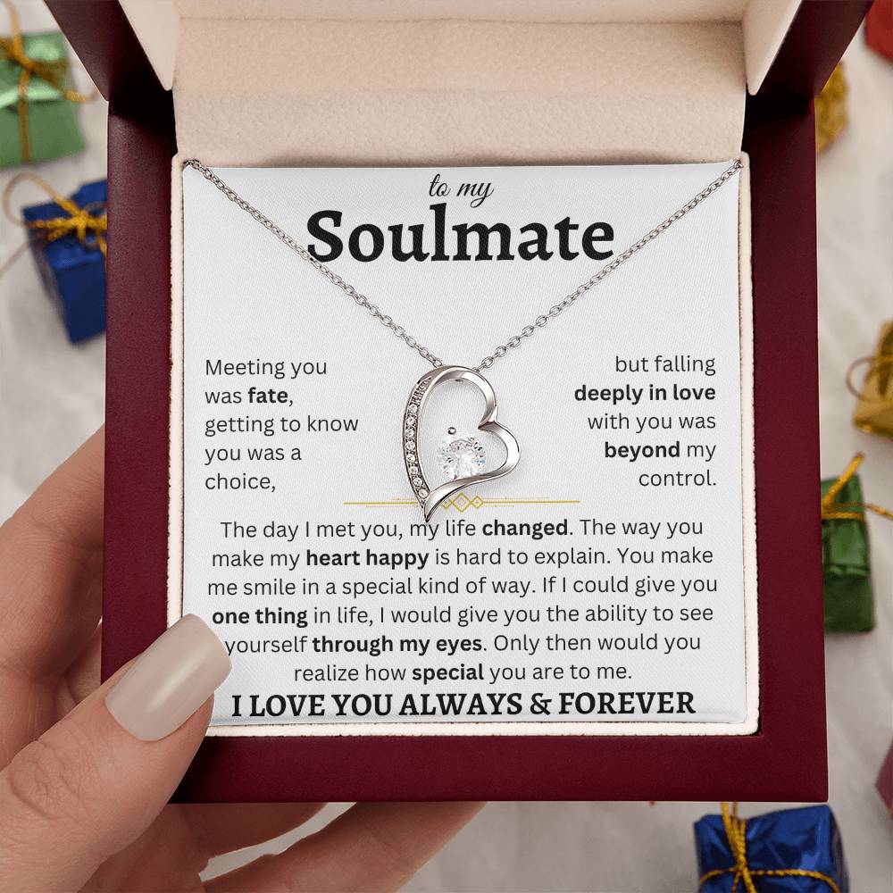 To My Soulmate | Deeply In Love | Forever Love Necklace