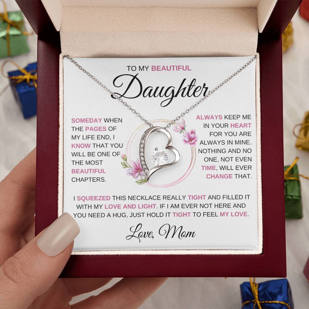 To My Beautiful Daughter | Someday When |  Forever Love Necklace