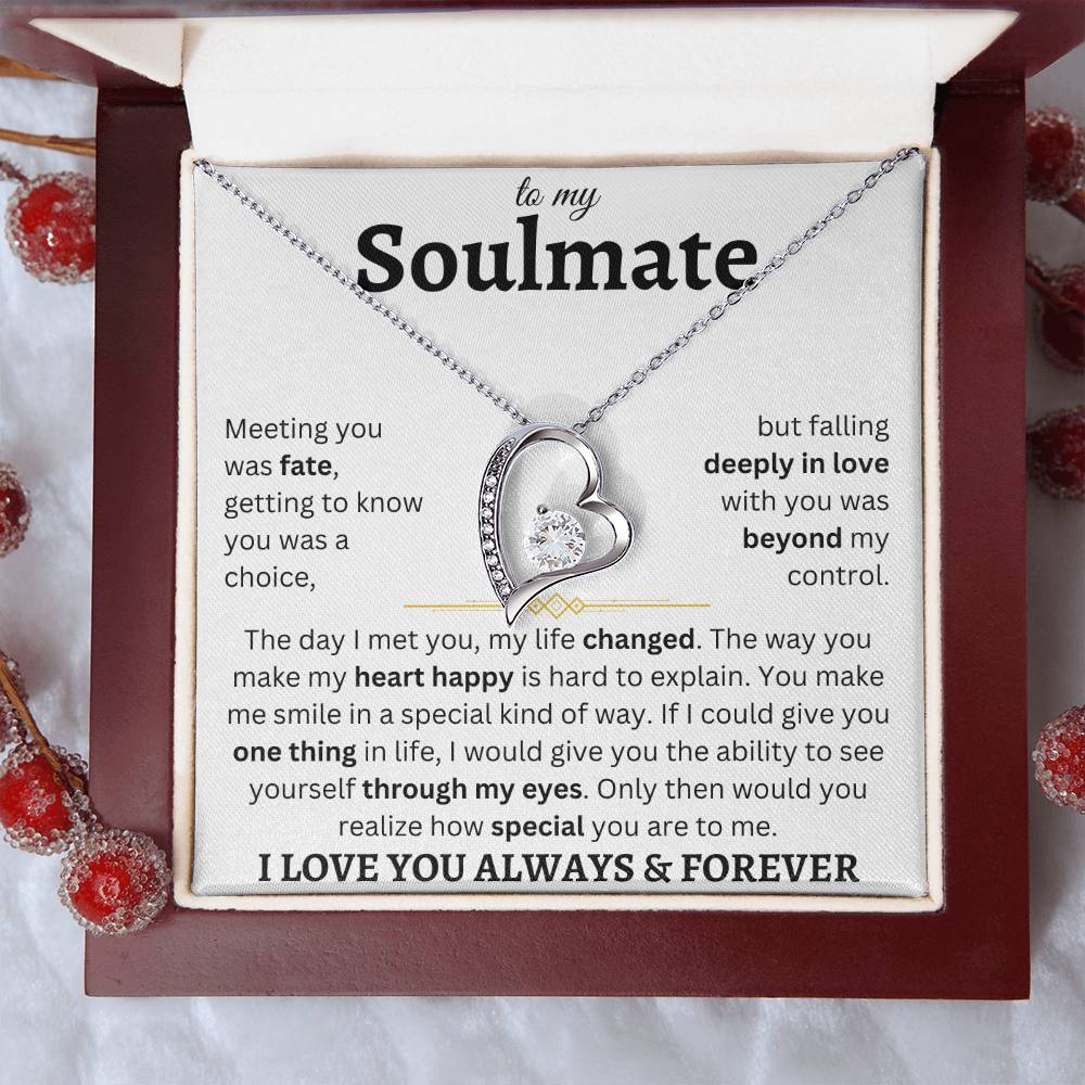 To My Soulmate | Deeply In Love | Forever Love Necklace