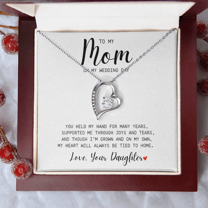 Mom | On My Wedding Day | Forever Love Necklace