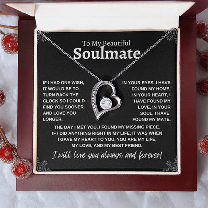 To My Beautiful Soulmate | If I Had One Wish | Forever Love Necklace