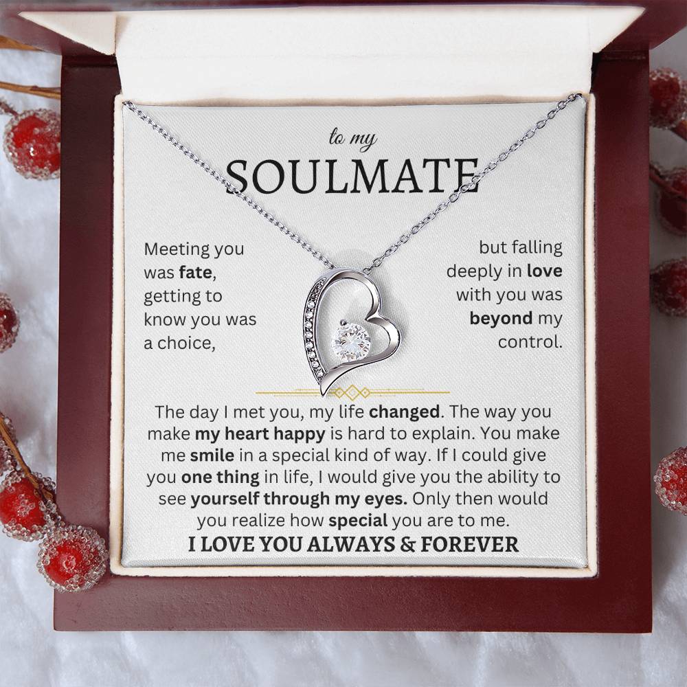 To My Soulmate | One Thing In Life | Forever Love Necklace