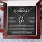 To My Soulmate | Meeting You Was Fate | Forever Love Necklace