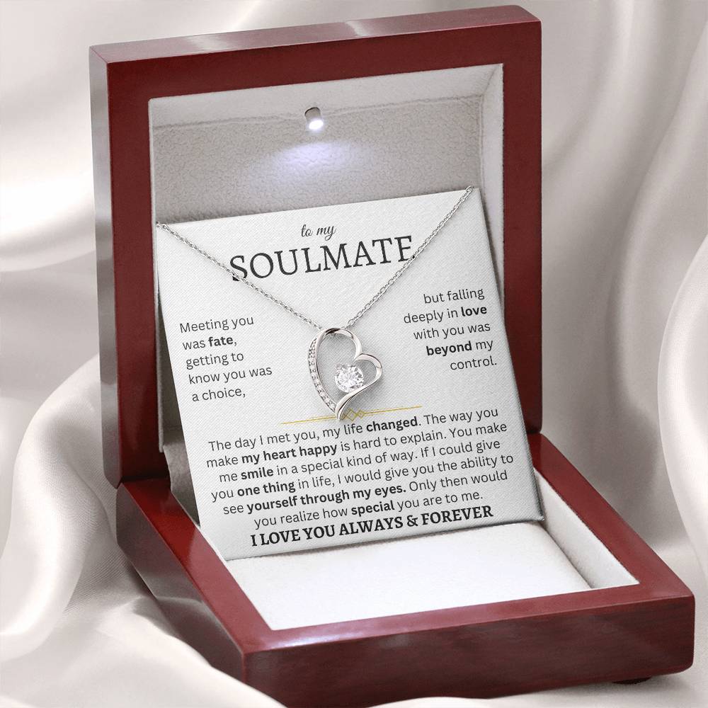To My Soulmate | One Thing In Life | Forever Love Necklace