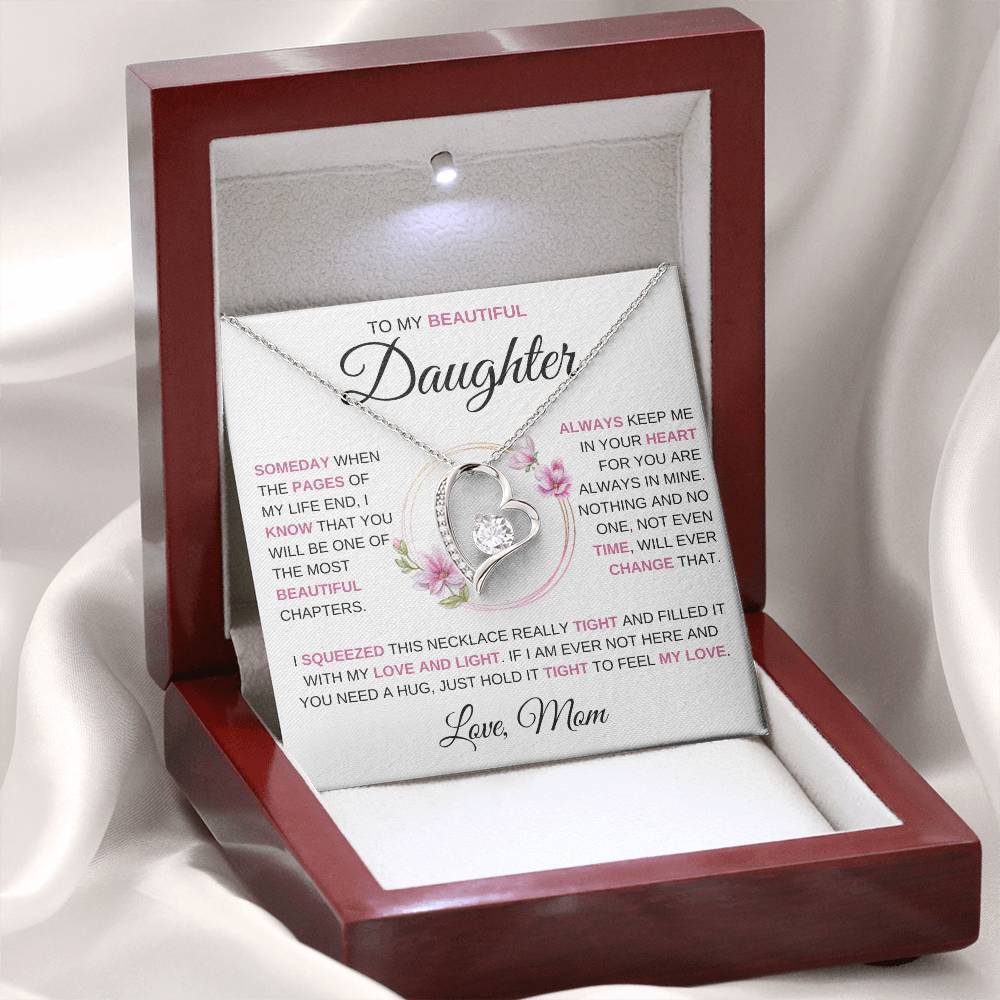 To My Beautiful Daughter | Someday When |  Forever Love Necklace