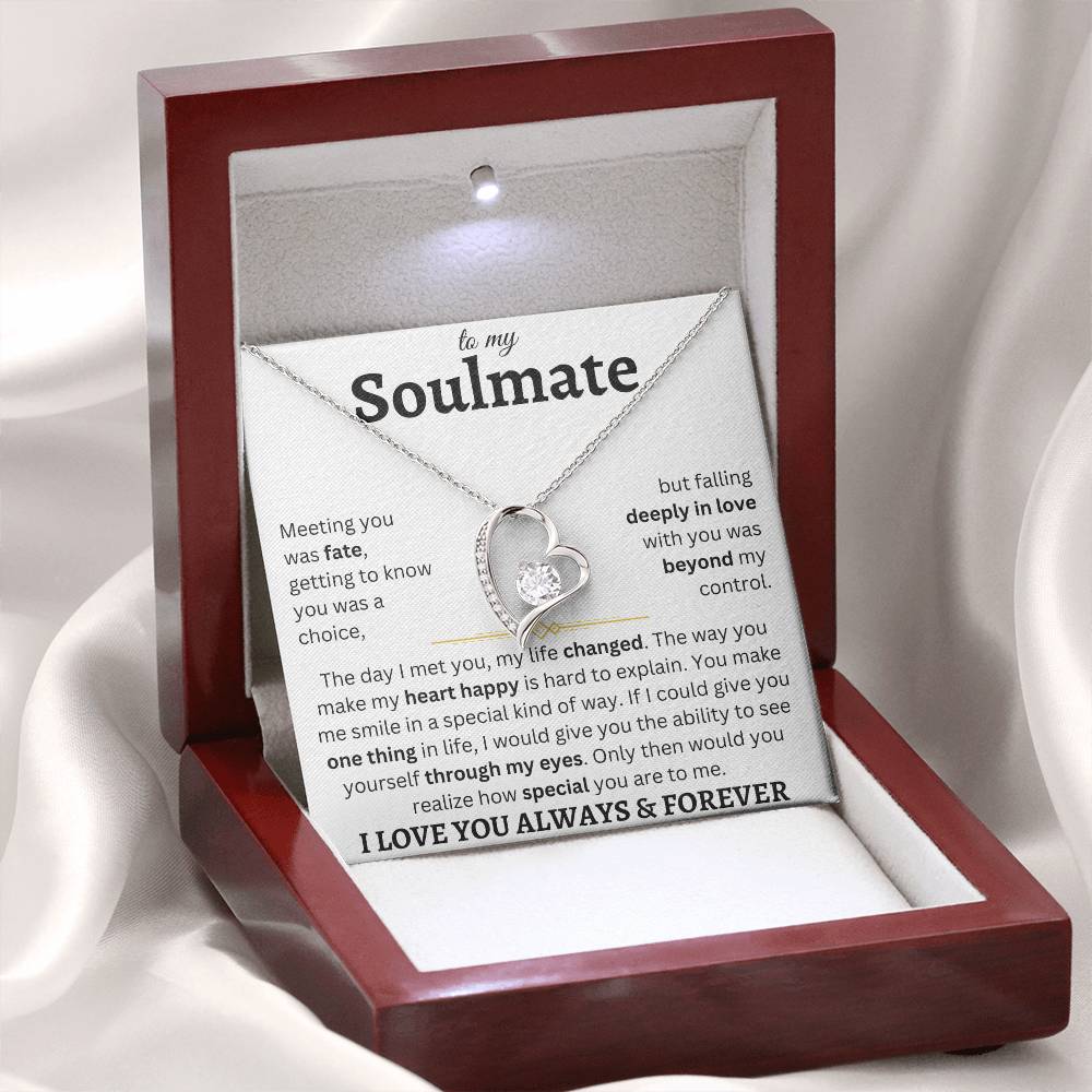 To My Soulmate | Deeply In Love | Forever Love Necklace