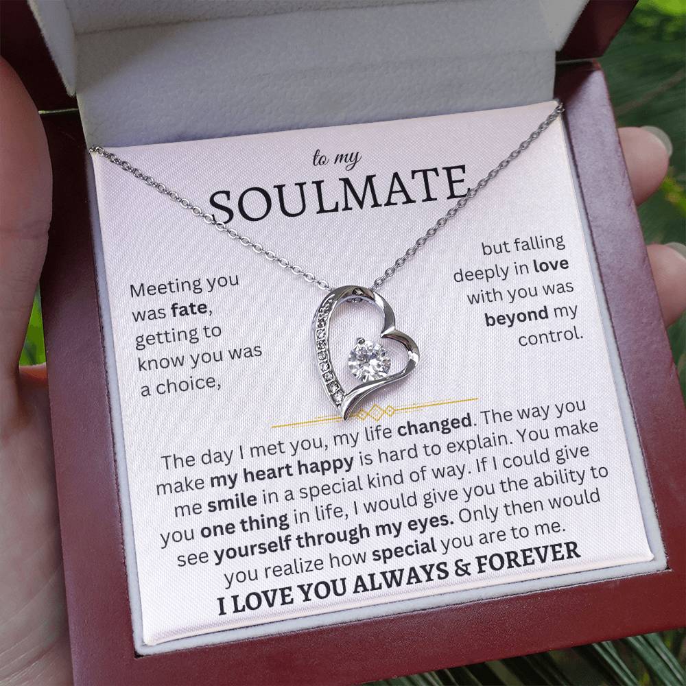 To My Soulmate | One Thing In Life | Forever Love Necklace