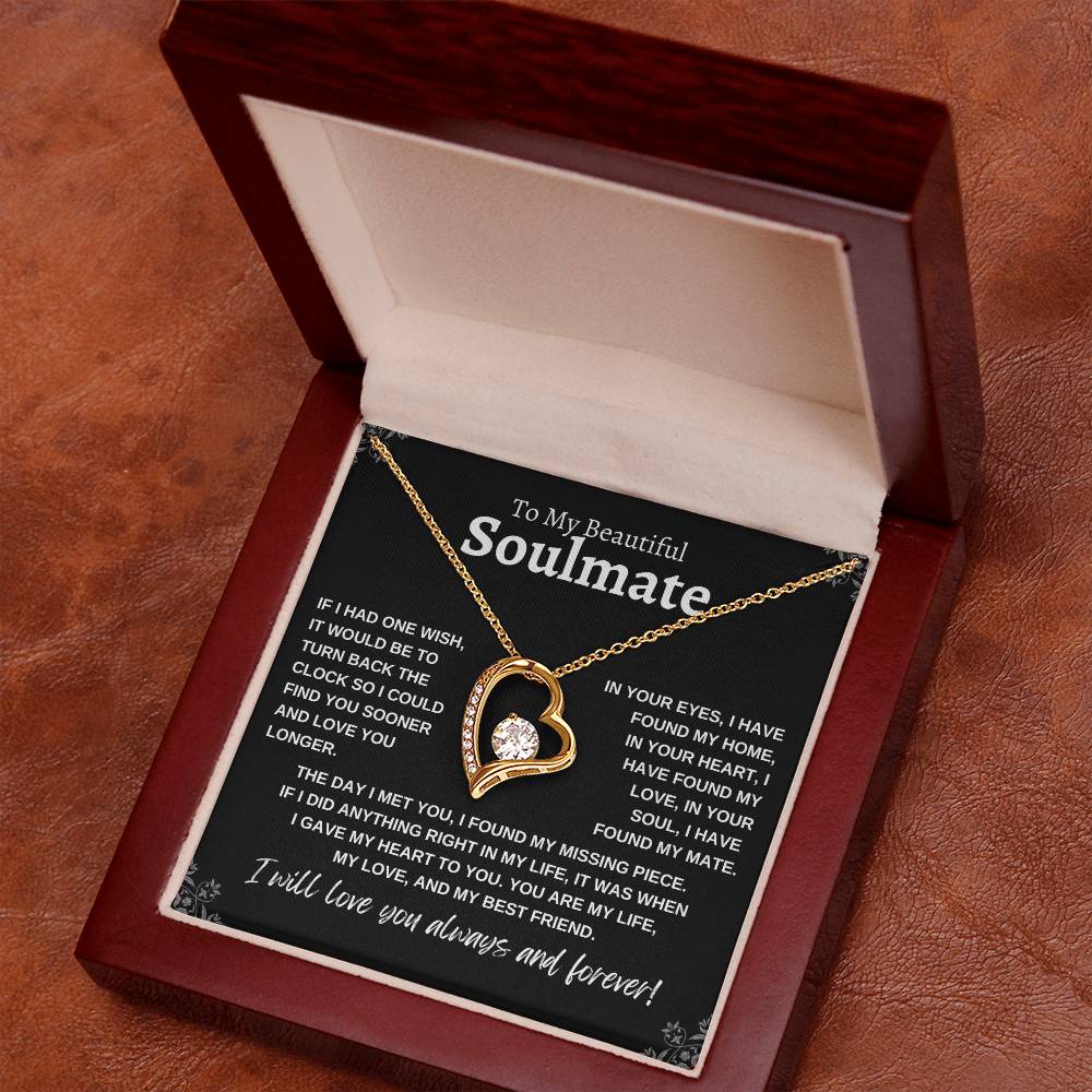 To My Beautiful Soulmate | If I Had One Wish | Forever Love Necklace