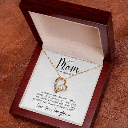 Mom | On My Wedding Day | Forever Love Necklace