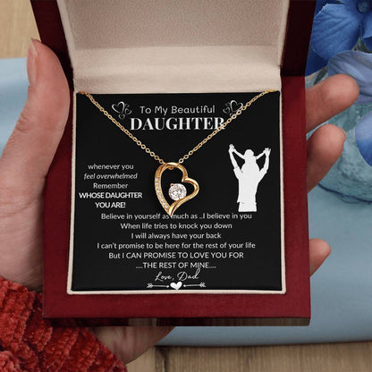 To My Beautiful Daughter | I Believe In You | Forever Love Necklace