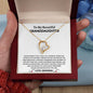 To My Beautiful Granddaughter | Forever Love Necklace