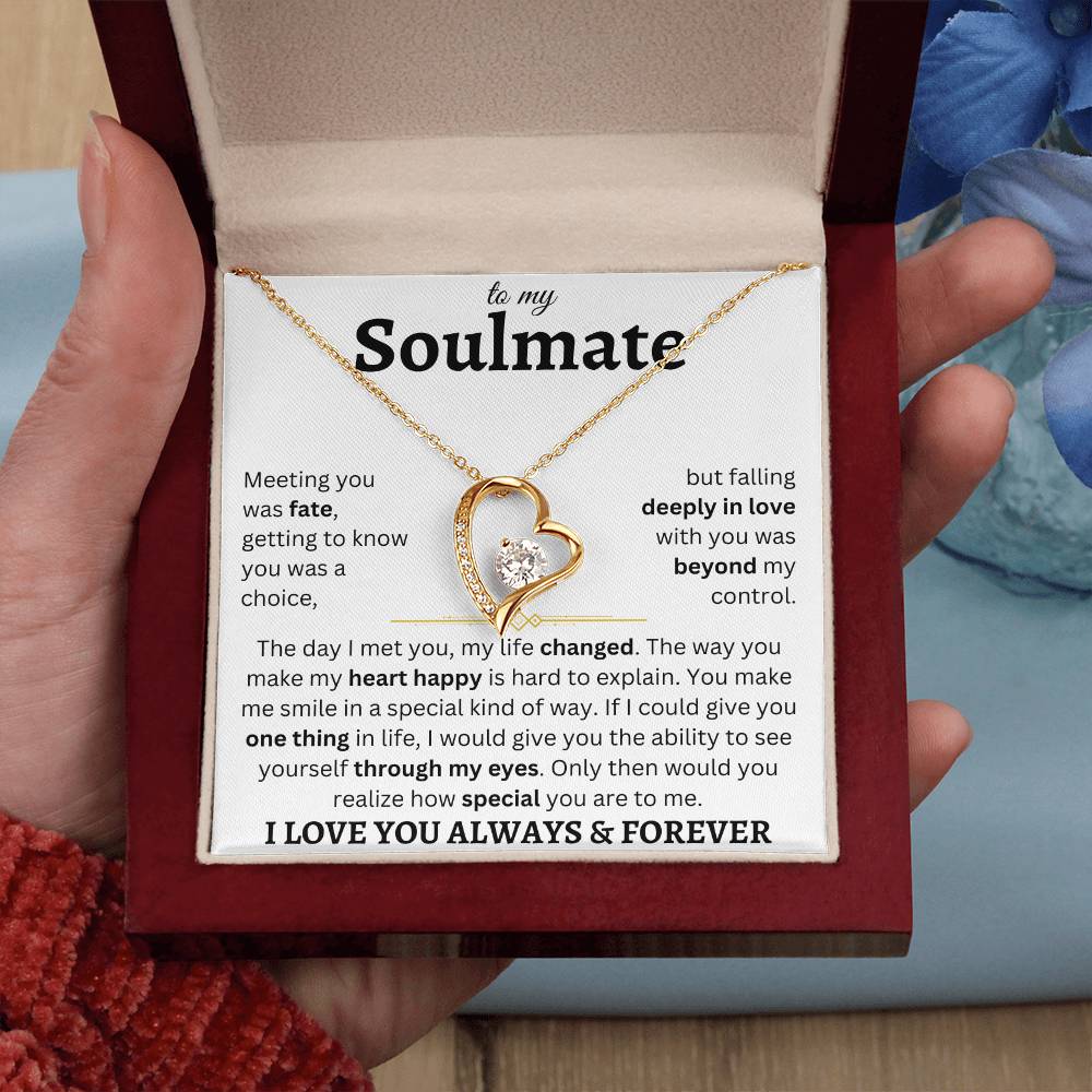 To My Soulmate | Deeply In Love | Forever Love Necklace