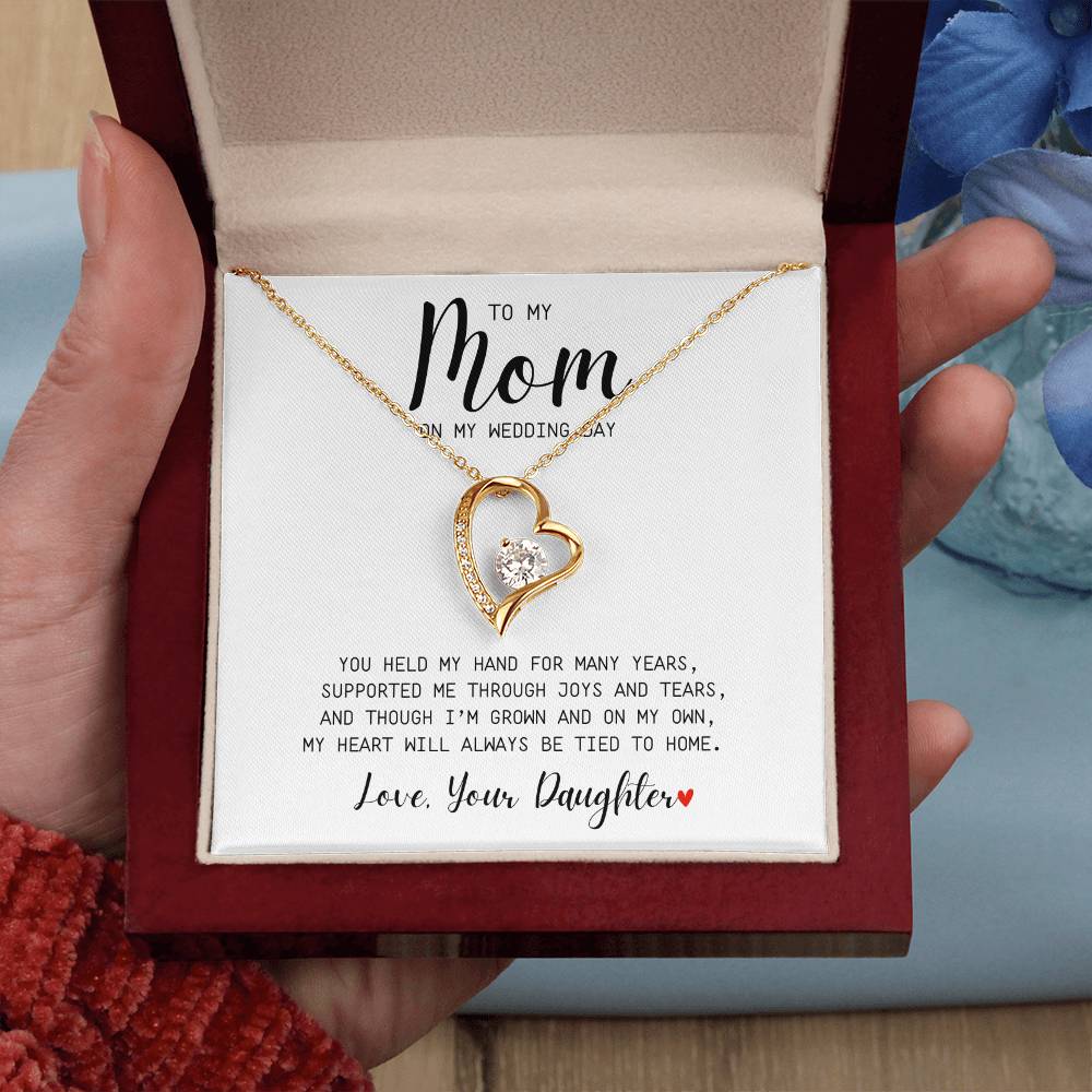 Mom | On My Wedding Day | Forever Love Necklace