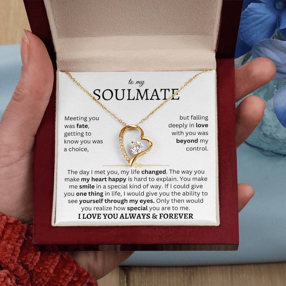 To My Soulmate | One Thing In Life | Forever Love Necklace