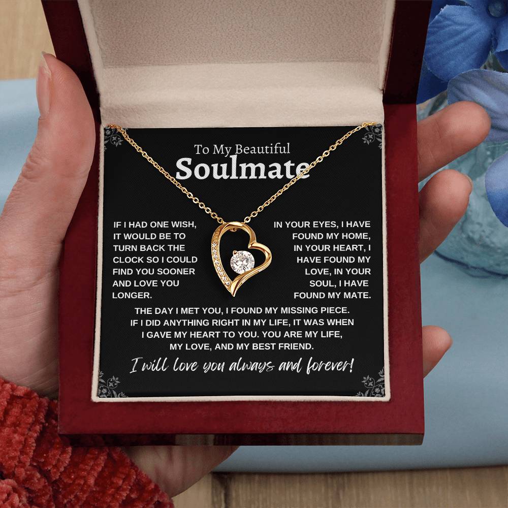 To My Beautiful Soulmate | If I Had One Wish | Forever Love Necklace