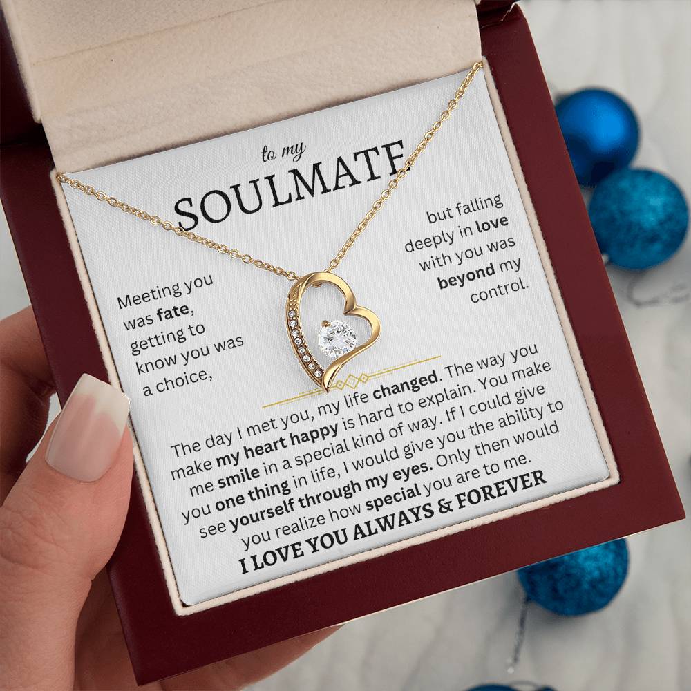 To My Soulmate | One Thing In Life | Forever Love Necklace