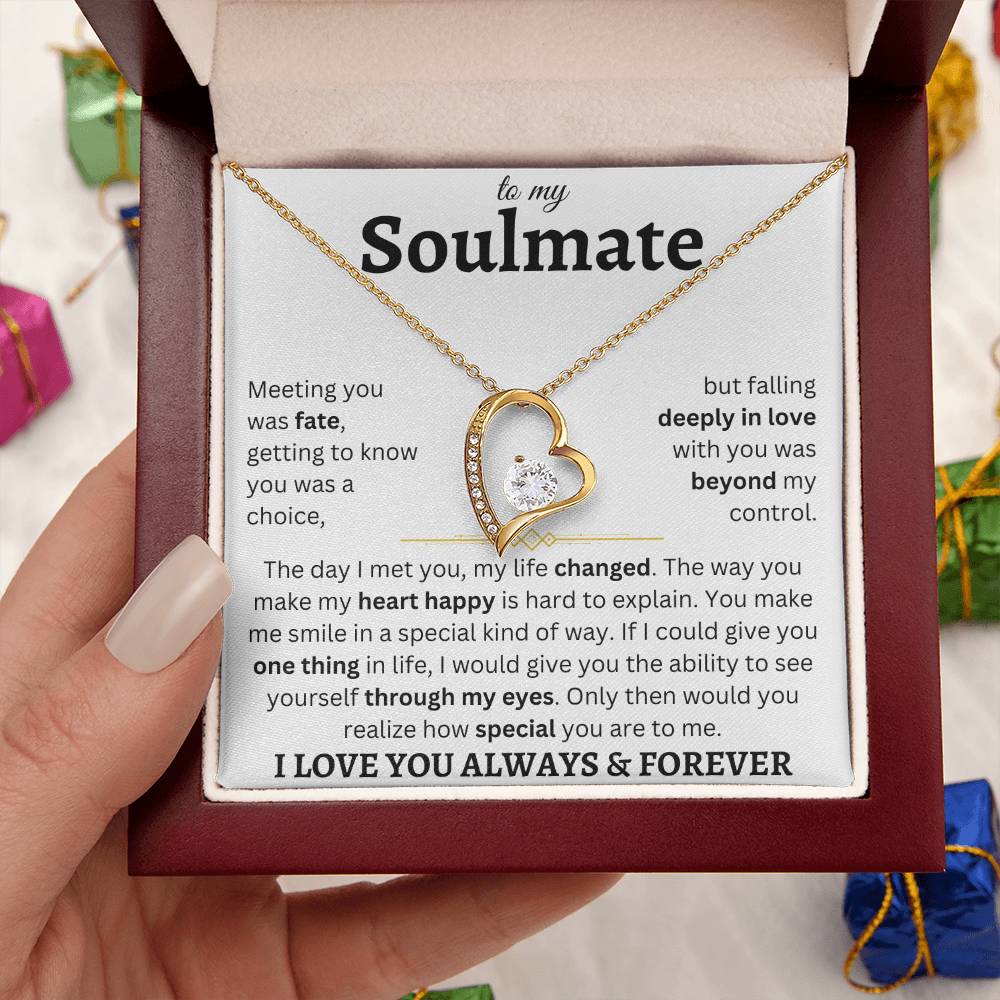 To My Soulmate | Deeply In Love | Forever Love Necklace