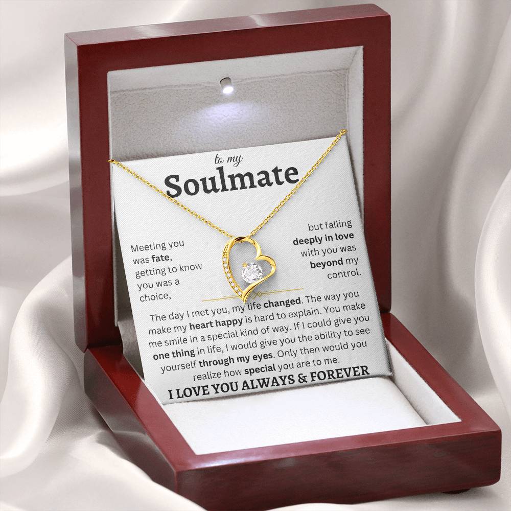 To My Soulmate | Deeply In Love | Forever Love Necklace