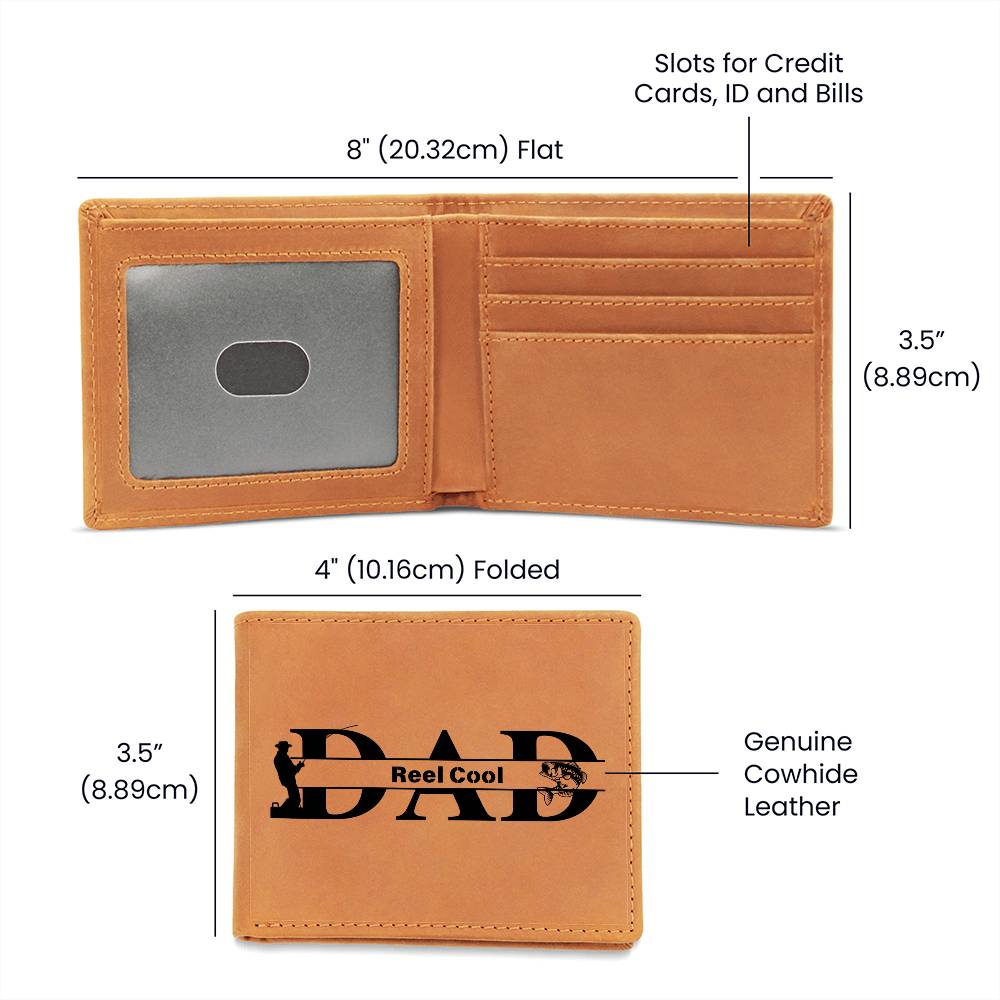 Reel Cool Dad Leather Wallet