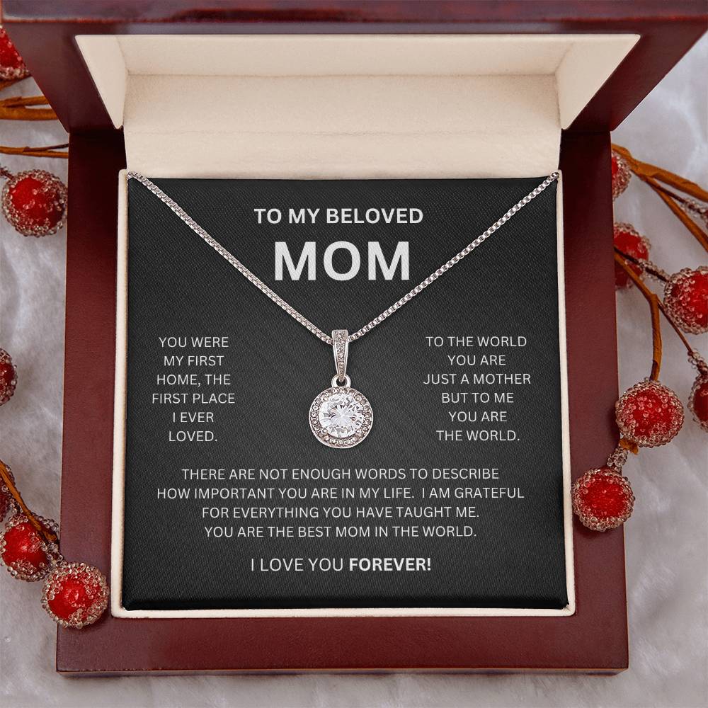 To My Beloved Mom | You Were My First Home |  Eternal Hope Necklace