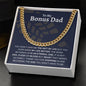 To My Bonus Dad | The Gift Of Life | Cuban Link Chain