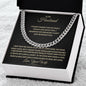 To My Husband | Cuban Link Chain | Father's Day Gift