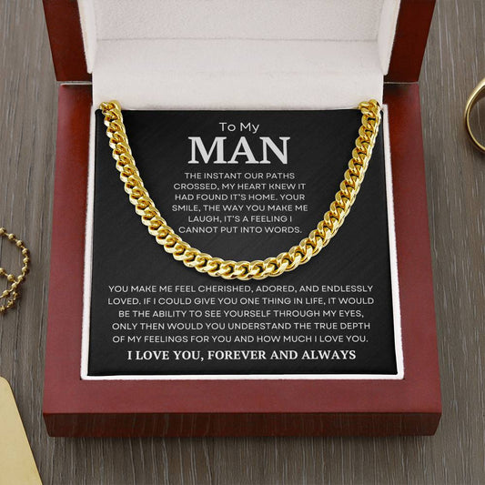 To My Man | Forever and Always | Cuban Link Chain