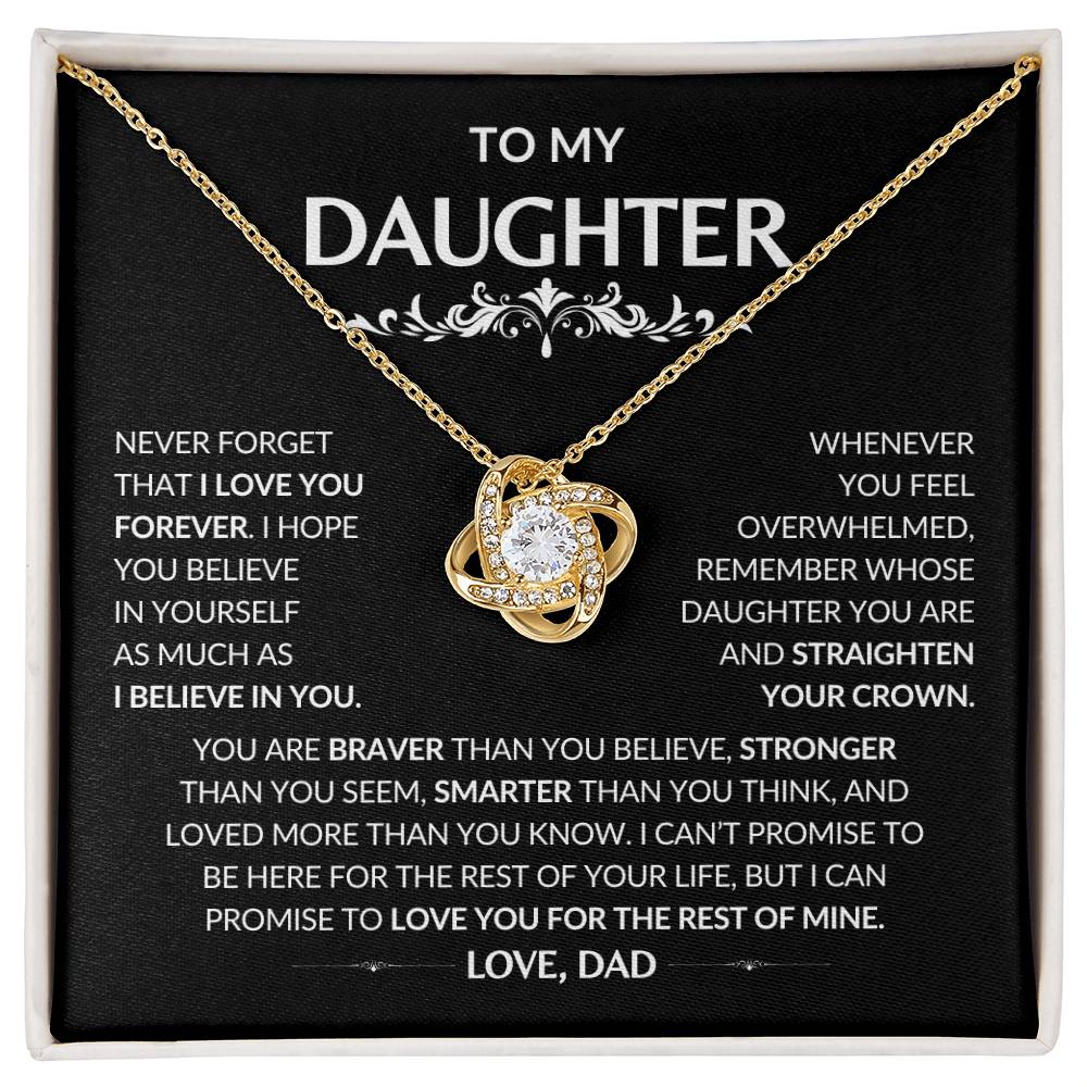 To My Daughter | Love Knot Necklace