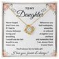 To My Daughter | My Baby Girl | Love Knot Necklace