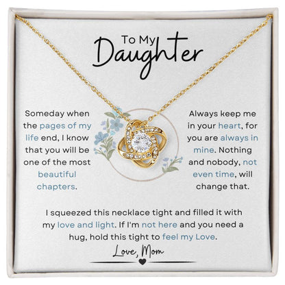 To My Daughter | Someday When | Love Knot Necklace