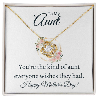 To My Aunt | Love Knot Necklace