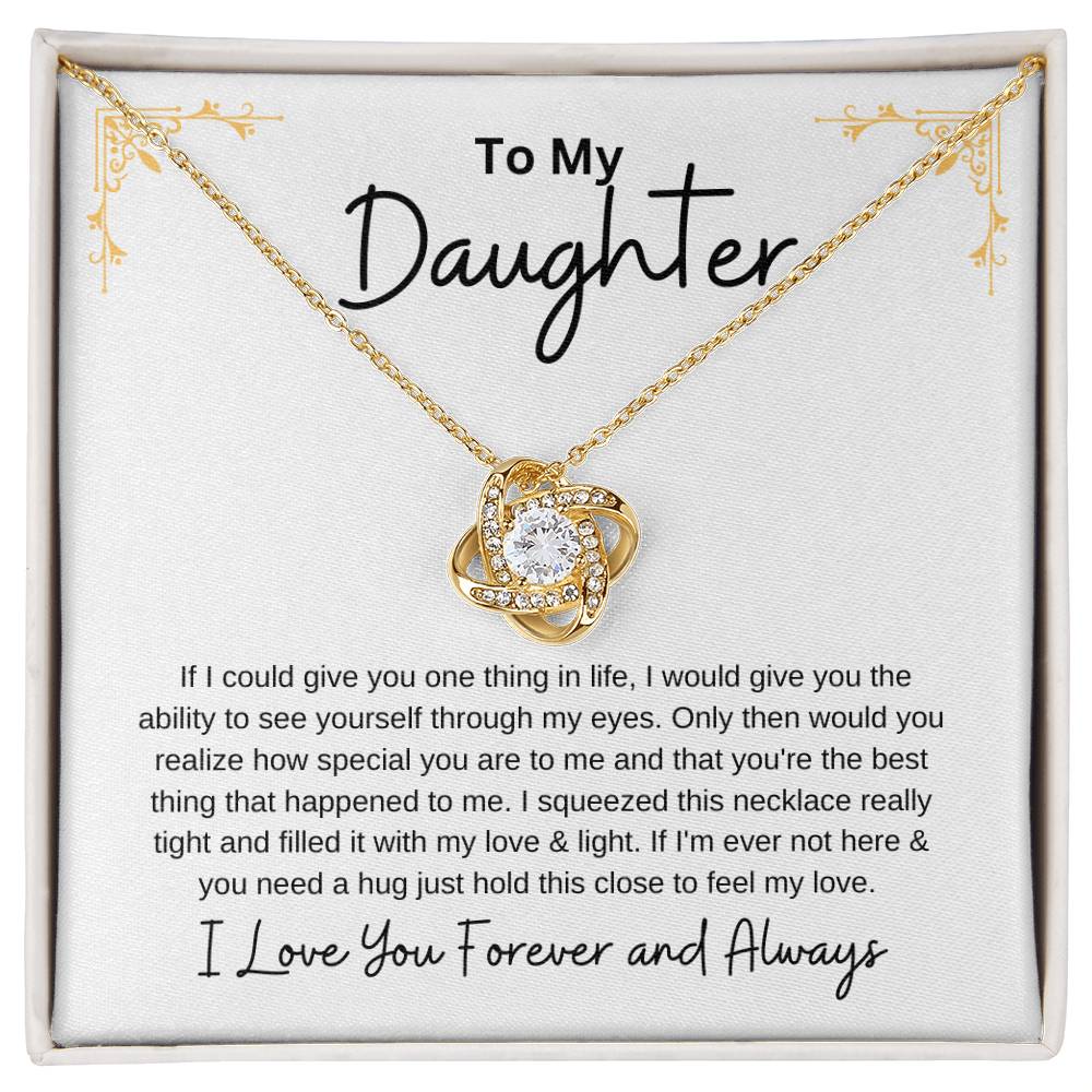 Gift For Daughter - Love Knot Necklace