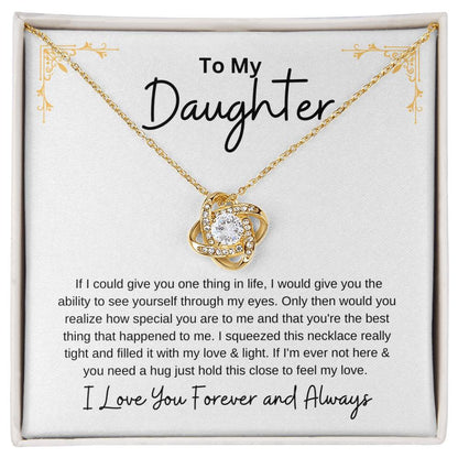Gift For Daughter - Love Knot Necklace
