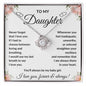 To My Daughter | My Baby Girl | Love Knot Necklace