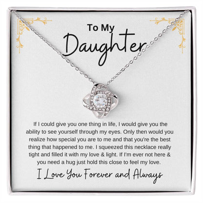 Gift For Daughter - Love Knot Necklace