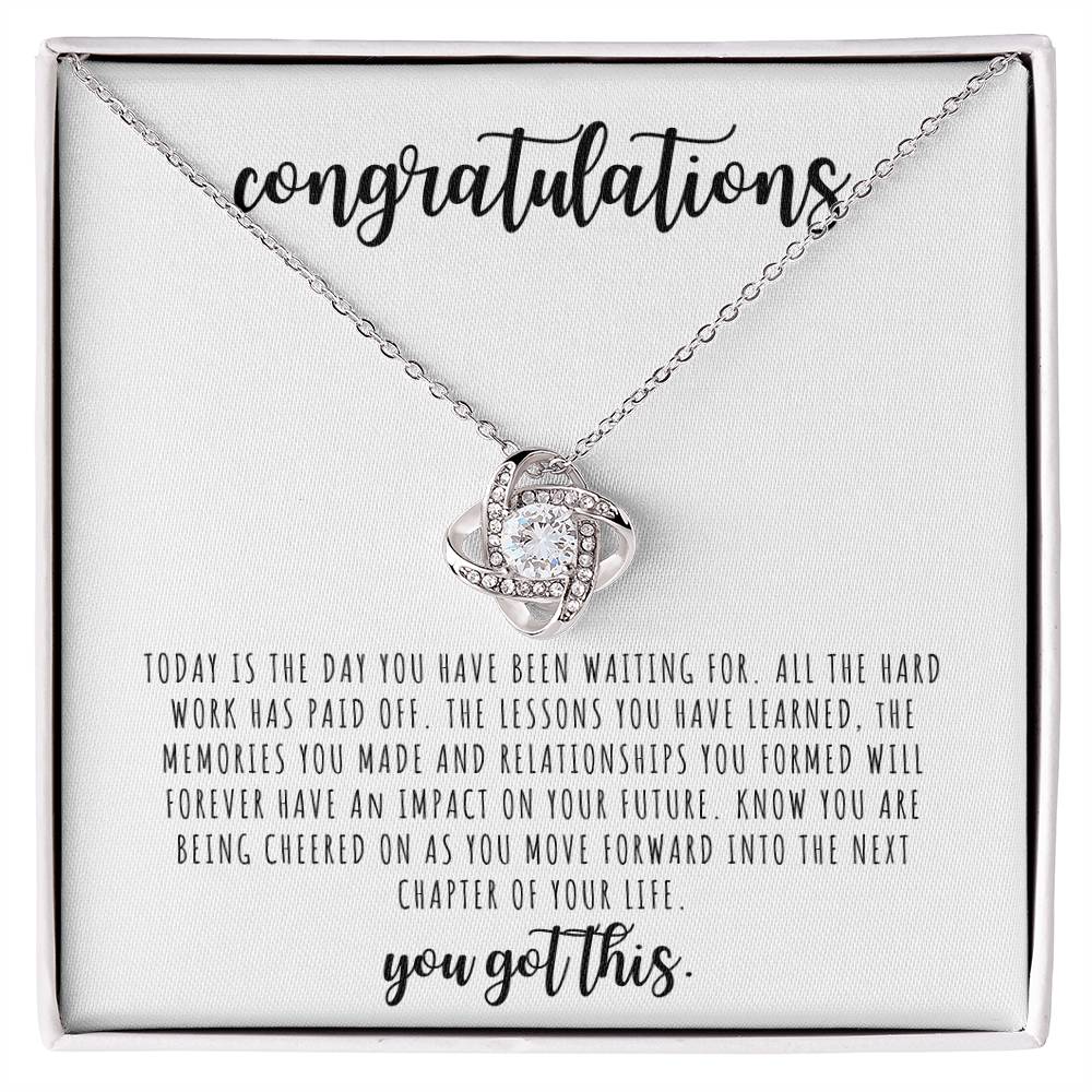 Congratulations | You Got This | Love Knot Necklace