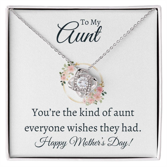 To My Aunt | Love Knot Necklace