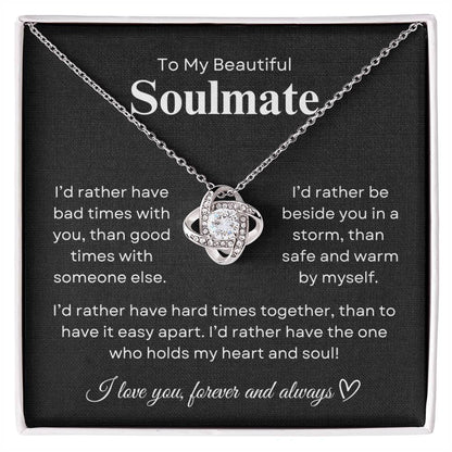 Beautiful Soulmate | Loveknot Necklace