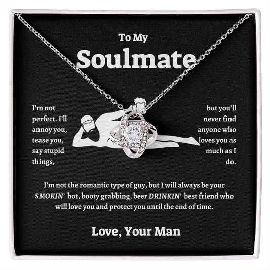 To My Soulmate | Protect You | Love Knot Necklace