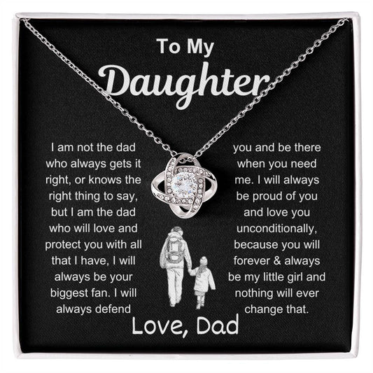 To My Daughter | Love & Protect | Love Knot Necklace