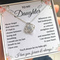 To My Daughter | My Baby Girl | Love Knot Necklace