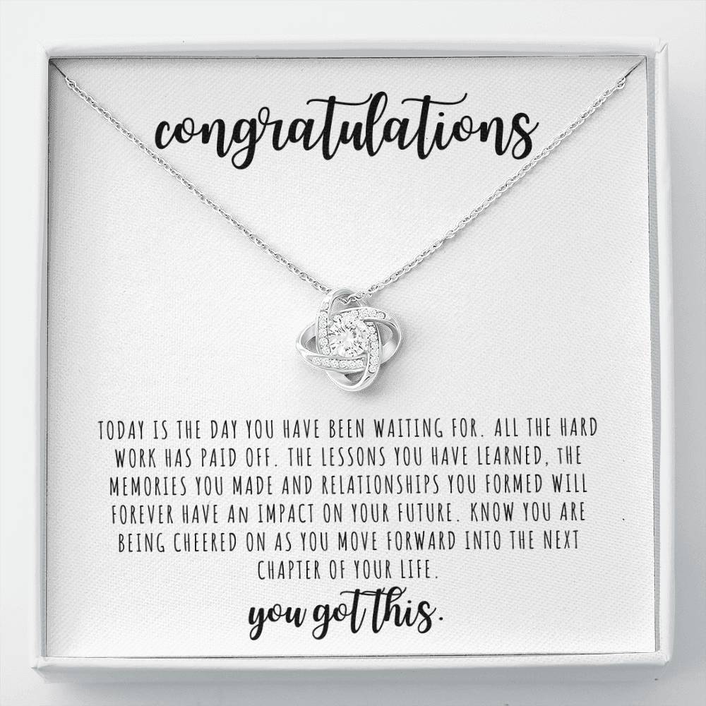 Congratulations | You Got This | Love Knot Necklace