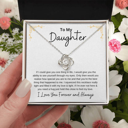 Gift For Daughter - Love Knot Necklace